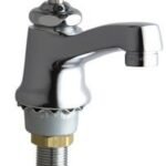 Chrome Deck Mount Bathroom Faucet