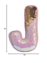 Iscream Sequin Initial Pillow - Image 3