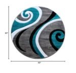 Masada Rugs Sophia Contemporary Round Rug - Image 3