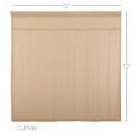 VHC Brands Farmhouse Burlap Shower Curtain - Image 2