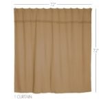 Burlap Natural Shower Curtain - Image 2
