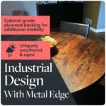 HEIRLOUM Reclaimed Wood Table Top - Image 5