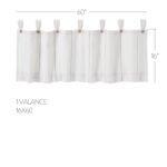VHC Brands Burlap Valance - Image 2
