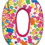 iscream Initial Candy Collage Pillow