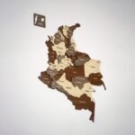Wooden Colombia Map Decor - Image 6