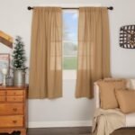 VHC Brands Burlap Farmhouse Curtains