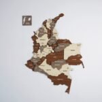 Wooden Colombia Map Decor - Image 4