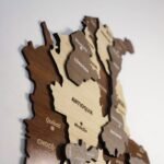 Wooden Colombia Map Decor - Image 3