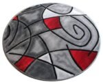 Masada Contemporary Round Area Rug - Image 4