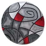Masada Contemporary Round Area Rug