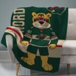 Minnesota Wild Nordy Plush Blanket