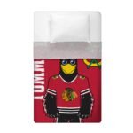 Chicago Blackhawks Tommyhawk Raschel Blanket - Image 5