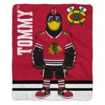 Chicago Blackhawks Tommyhawk Raschel Blanket - Image 2