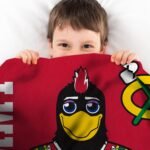 Chicago Blackhawks Tommyhawk Raschel Blanket - Image 3