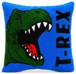 iscream T-Rex Chenille Pillow