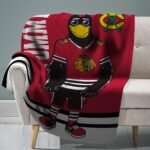 Chicago Blackhawks Tommyhawk Raschel Blanket