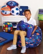 iscream Football Microbead Accent Pillow - Image 2
