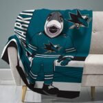 San Jose Sharks Plush Blanket