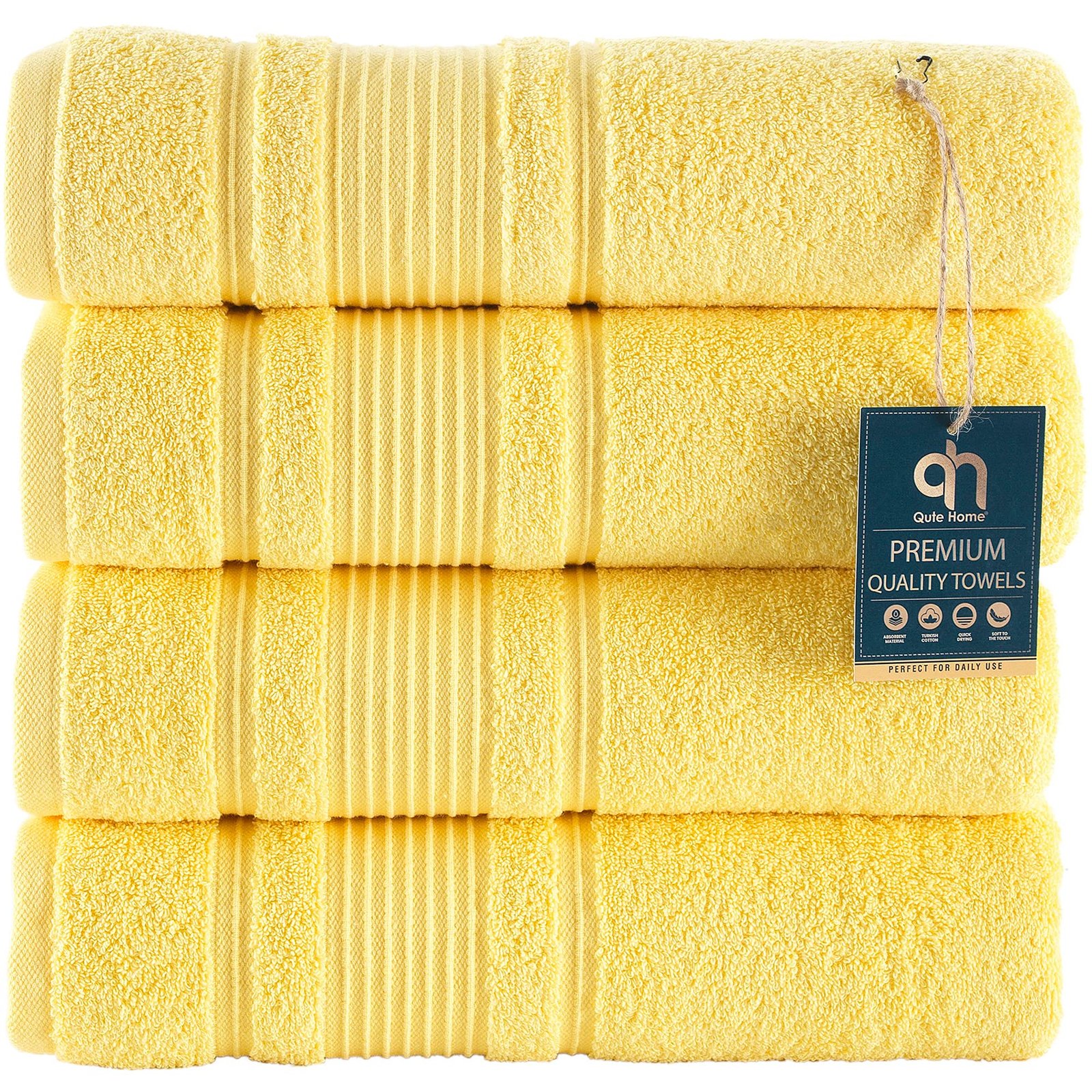 91ZiTw0eWHS.jpg Luxury Turkish Cotton Bath Towel Set - Image 1