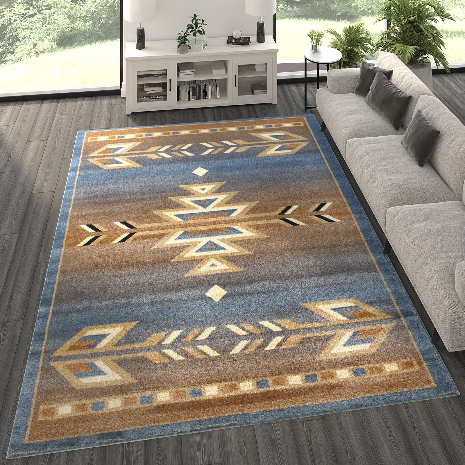 A19qlE1F5EL.jpg Masada Southwest Area Rug - Image 1