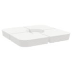 vidaXL 4-Piece 100kg Parasol Base