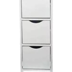 Slim 3-Drawer MDF Storage Cabinet