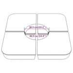 vidaXL 4-Piece 100kg Parasol Base - Image 4