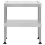 vidaXL Galvanised Steel Prep Table - Image 4