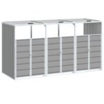 vidaXL Triple Wheelie Bin Storage