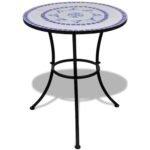 vidaXL 60cm Mosaic Bistro Table