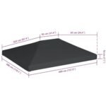 vidaXL Gazebo PVC Top Cover - Image 2