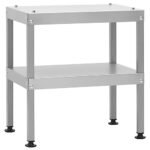 vidaXL Galvanised Steel Prep Table