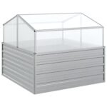 vidaXL Metal Raised Bed Greenhouse