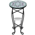 vidaXL Mosaic Balcony Side Table - Image 4