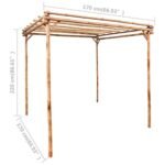 vidaXL Bamboo Garden Pergola - Image 4
