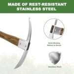 Haliaeetus Stainless Steel Mattock Pickaxe - Image 6
