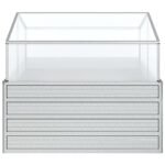 vidaXL Metal Raised Bed Greenhouse - Image 5