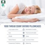 Pizuna 1000TC Cotton Pillowcases Sateen - Image 2