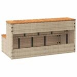 vidaXL Rattan Acacia Hot Tub Step - Image 6