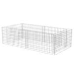 vidaXL Gabion Galvanised Steel Planter