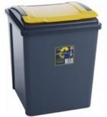 3-Pack 50L Plastic Recycling Bins - Image 4