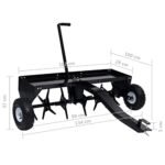 vidaXL 102cm Lawn Aerator - Image 3