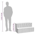 vidaXL Rattan Acacia Hot Tub Step - Image 9