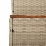 vidaXL Rattan Acacia Hot Tub Step - Image 7
