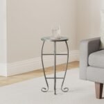 vidaXL Mosaic Balcony Side Table - Image 2