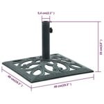 vidaXL 12kg Cast Iron Umbrella Base - Image 9