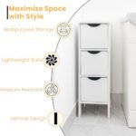 Slim 3-Drawer MDF Storage Cabinet - Image 4
