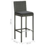 vidaXL Garden Bar Stools - Image 2