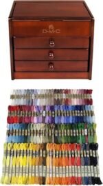 DMC Wooden Embroidery Thread Chest - Image 4