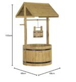 Smart Garden Wooden Wishing Well Planter - Image 4